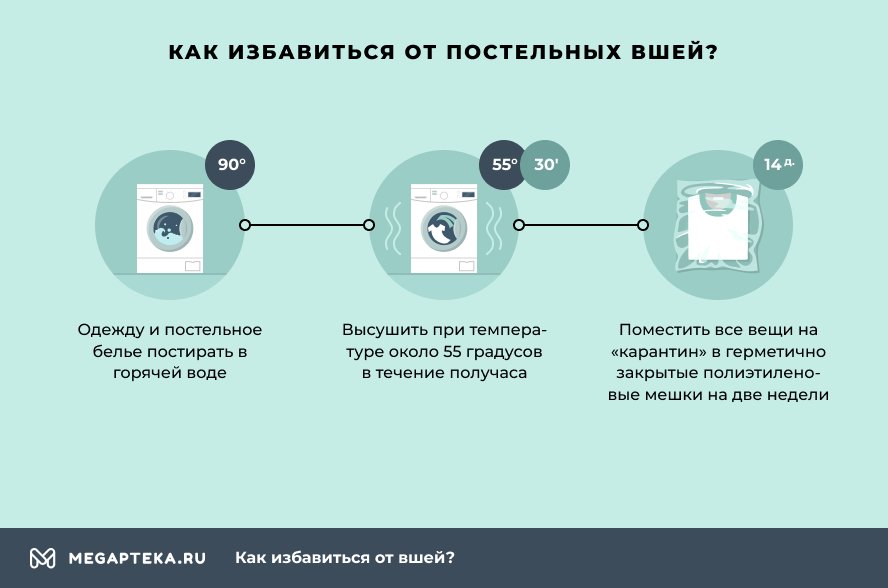 Как избавиться от постельных вшей