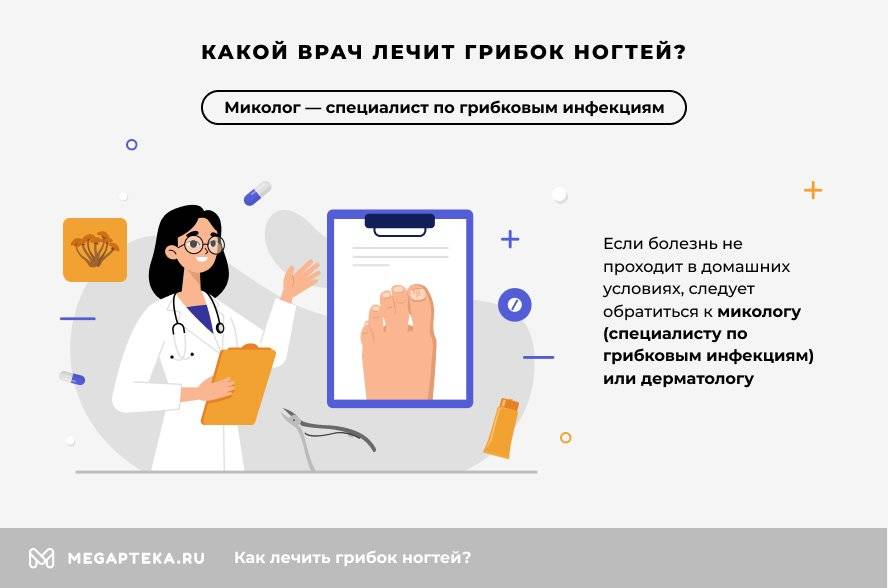 Какой врач лечит грибок ногтей?